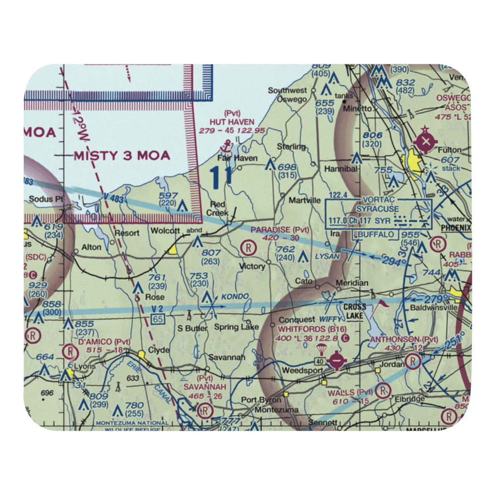 Paradise Airport (NY42) VFR Sectional Mouse Pad 