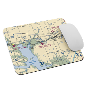 Parshall Hankins Airport (Y74) VFR Sectional Mouse Pad