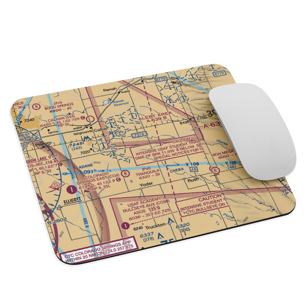 Peakview Airport (97CO) VFR Sectional Mouse Pad 