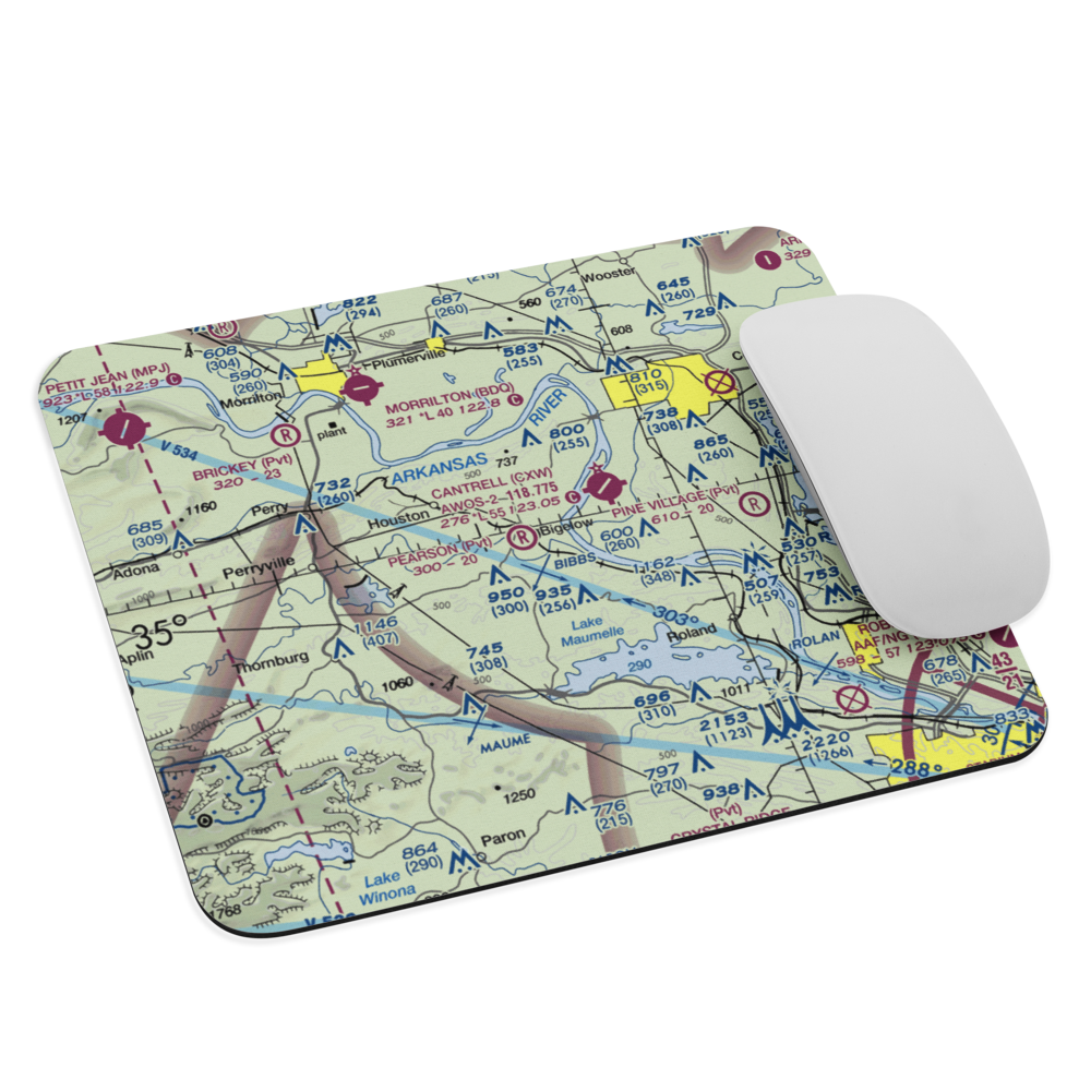 Pearson Field (AR13) VFR Sectional Mouse Pad 