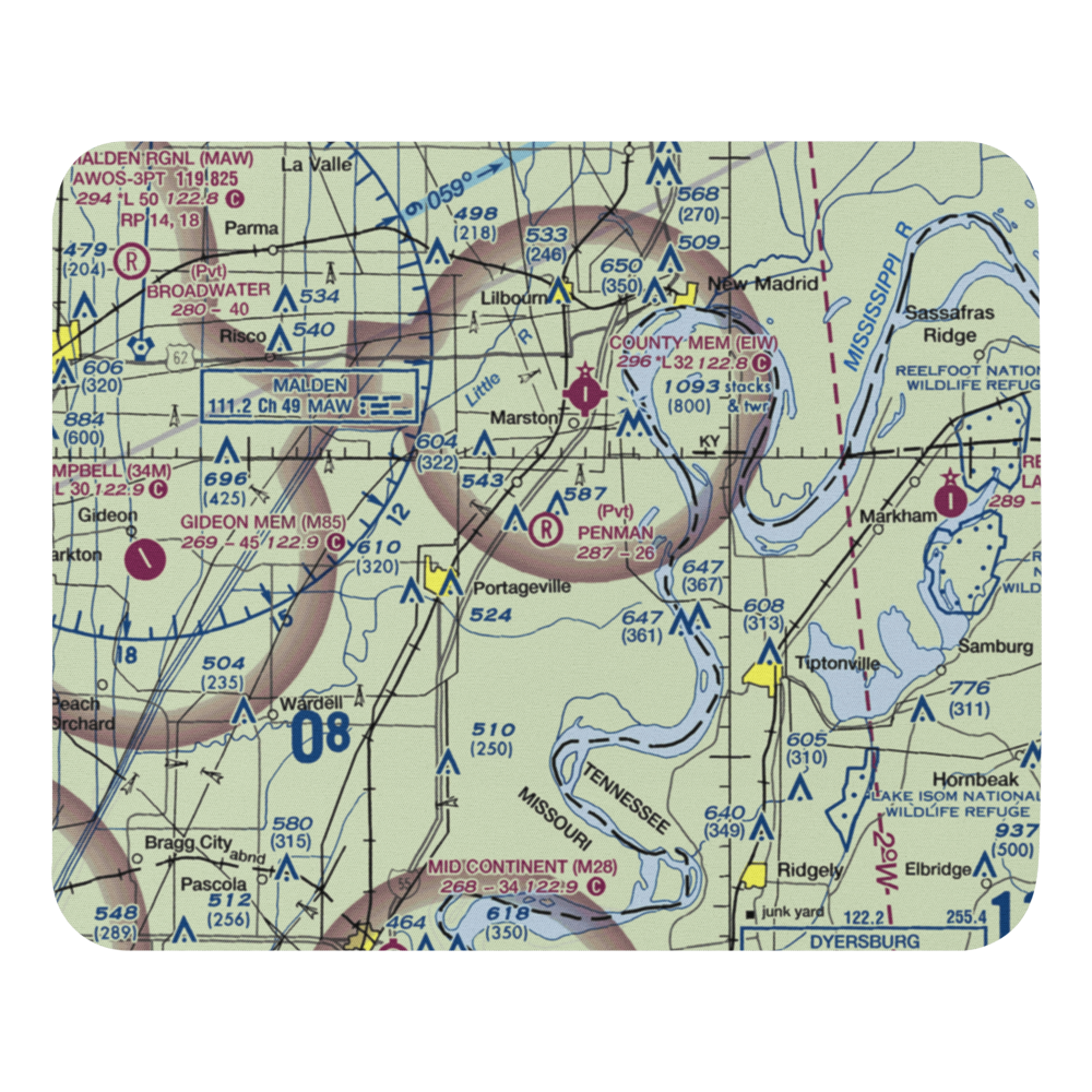 Penman Airport (3MO4) VFR Sectional Mouse Pad 
