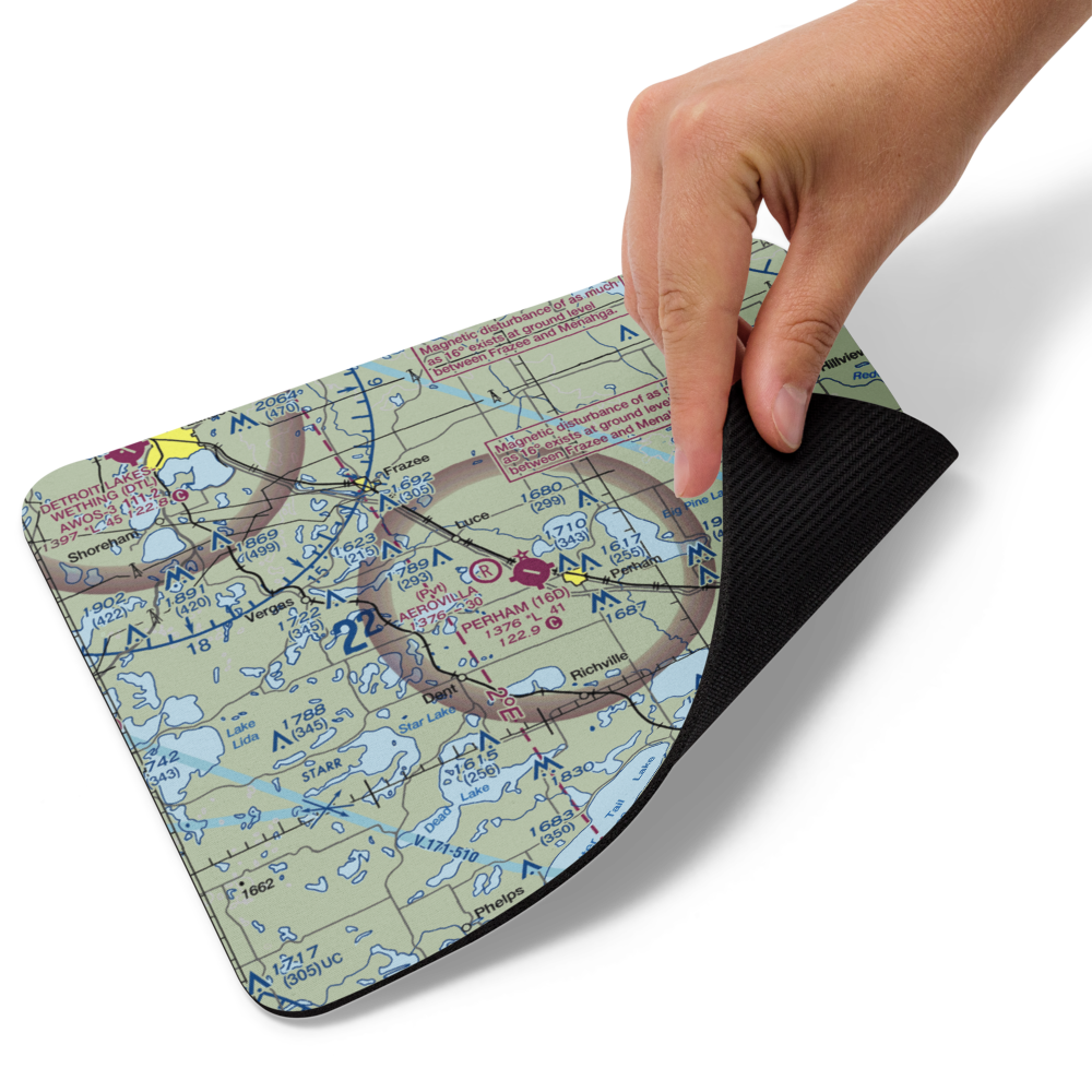 Perham Municipal Airport (16D) VFR Sectional Mouse Pad 