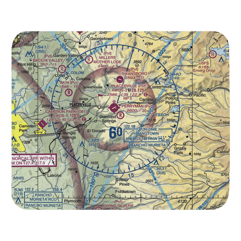 Perryman Airport (7CL9) VFR Sectional Mouse Pad 