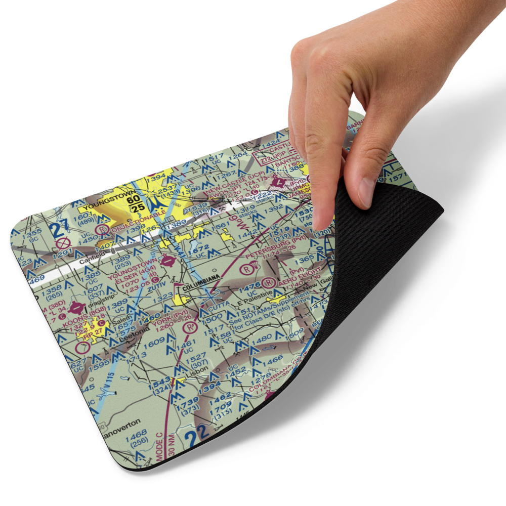 Petersburg Airport (OH29) VFR Sectional Mouse Pad 
