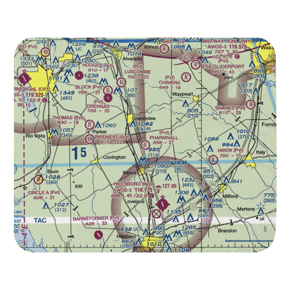 Pharmnall Airport (22TA) VFR Sectional Mouse Pad 