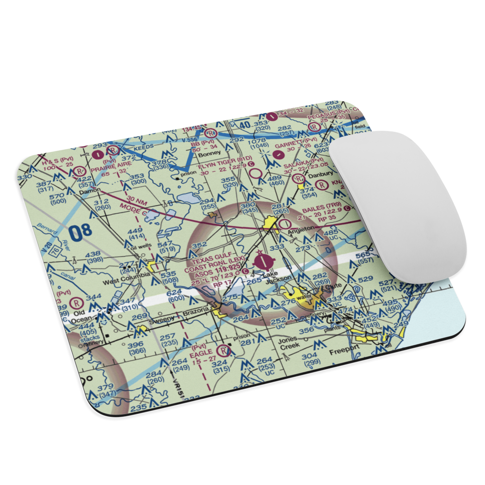 Phillips Corporation Airport (46TX) VFR Sectional Mouse Pad 