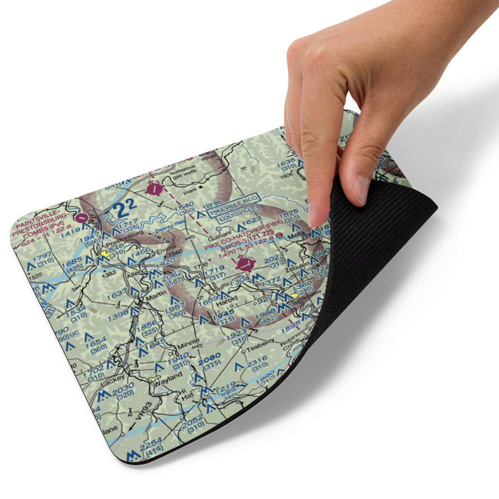 Pike County-Hatcher Field (PBX) VFR Sectional Mouse Pad 