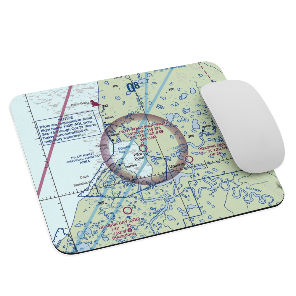 Pilot Point Airport (PNP) VFR Sectional Mouse Pad 