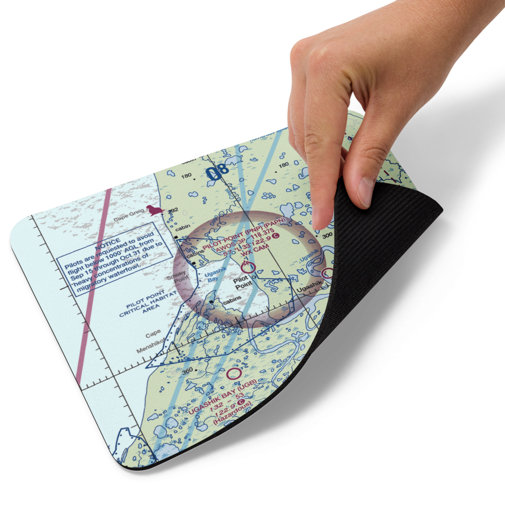 Pilot Point Airport (PNP) VFR Sectional Mouse Pad 