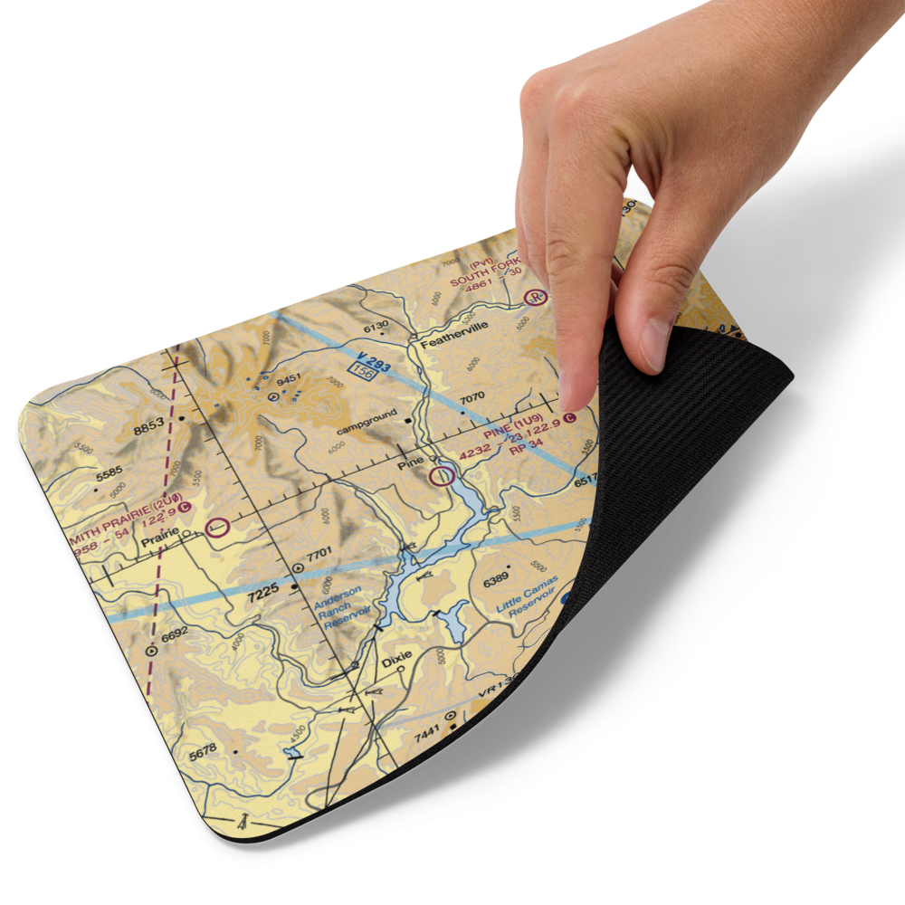 Pine Airport (1U9) VFR Sectional Mouse Pad 
