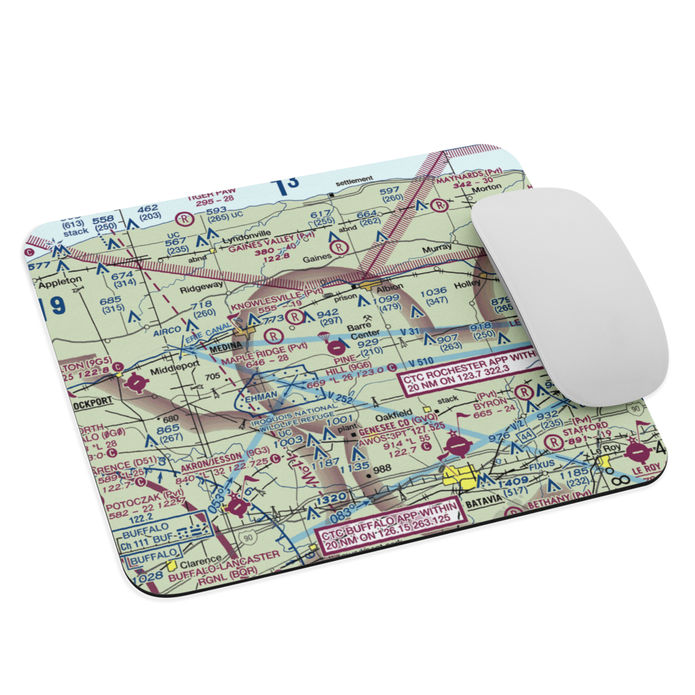 Pine Hill Airport (9G6) VFR Sectional Mouse Pad 