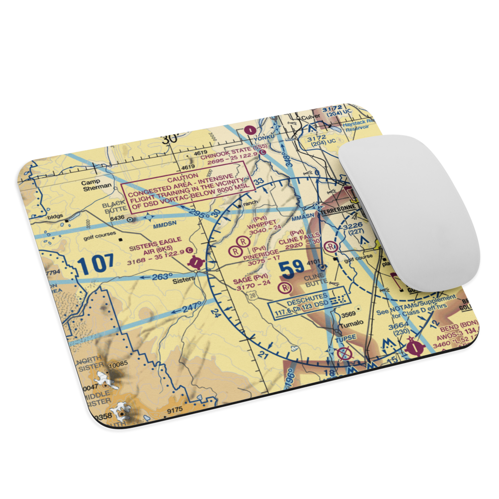 Pineridge Ranch Airport (7OR4) VFR Sectional Mouse Pad 