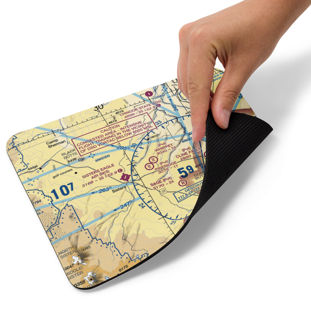 Pineridge Ranch Airport (7OR4) VFR Sectional Mouse Pad 