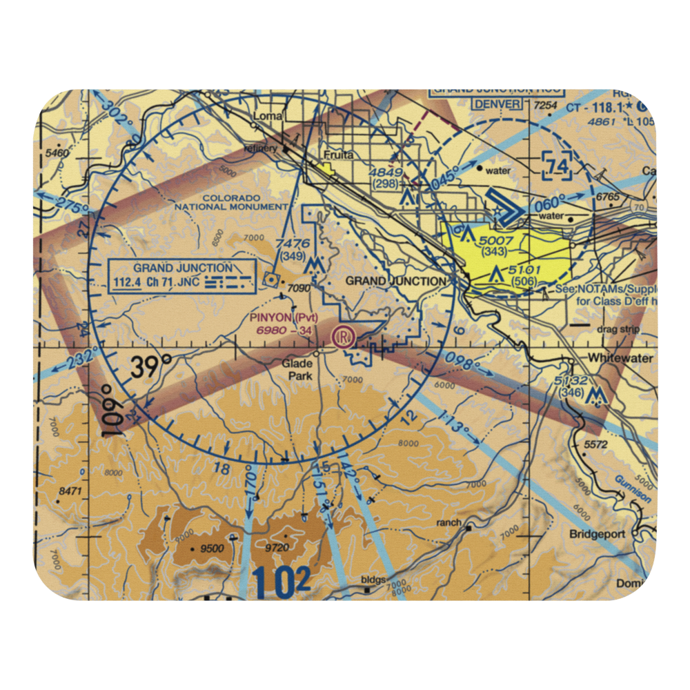 Pinyon Airport (CO43) VFR Sectional Mouse Pad 