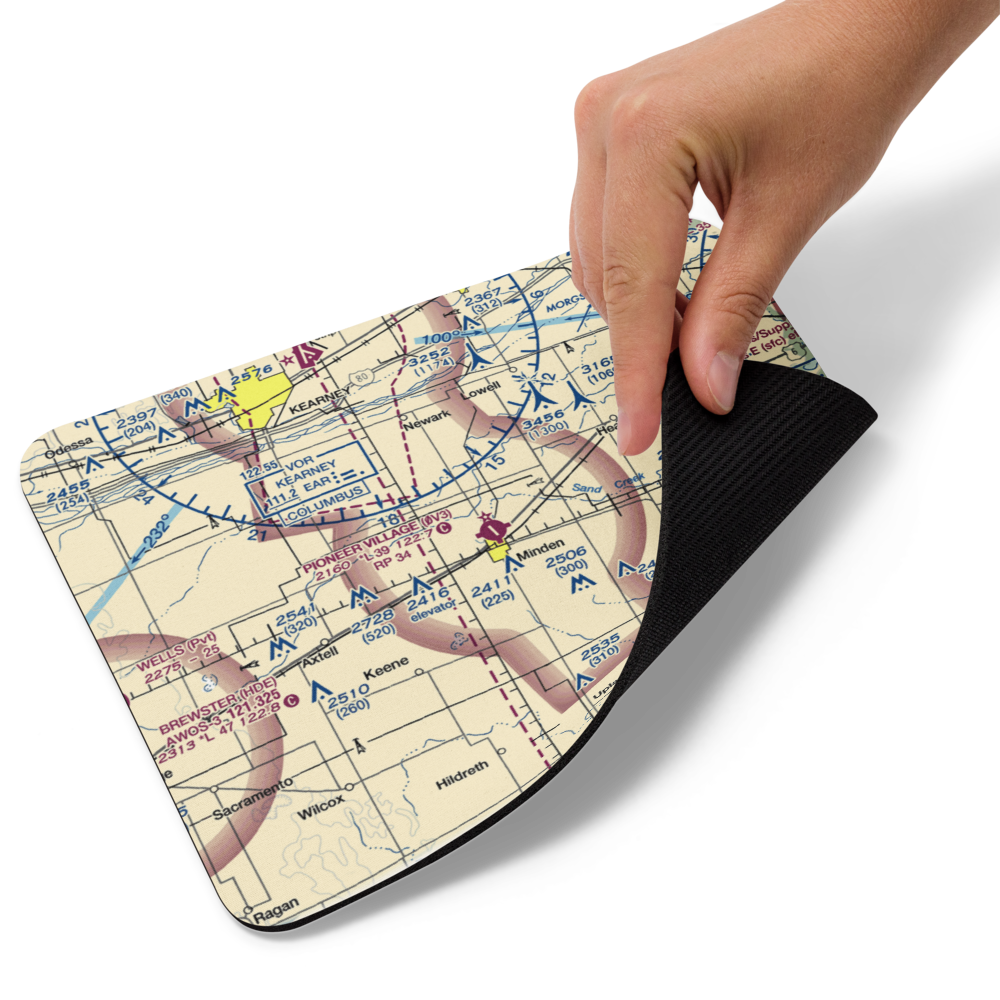 Pioneer Village Field (0V3) VFR Sectional Mouse Pad 