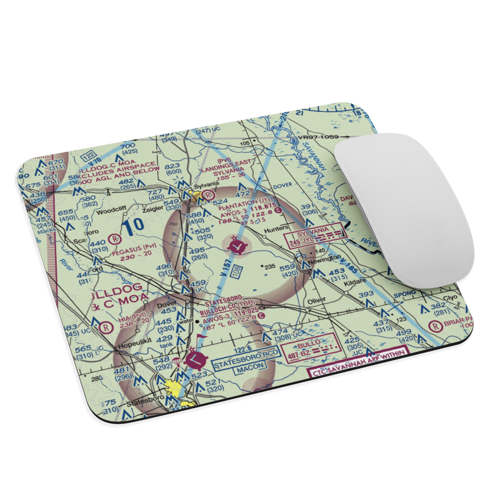 Plantation Airpark (JYL) VFR Sectional Mouse Pad 