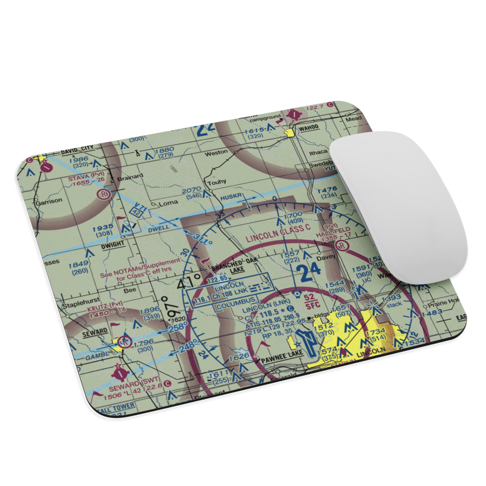 Polaks Sky Ranch Airport (NE24) VFR Sectional Mouse Pad 