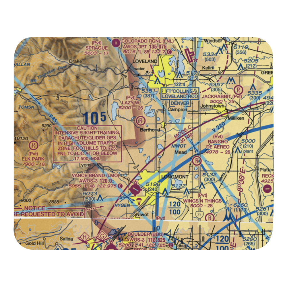 Pond's Field (CD39) VFR Sectional Mouse Pad 