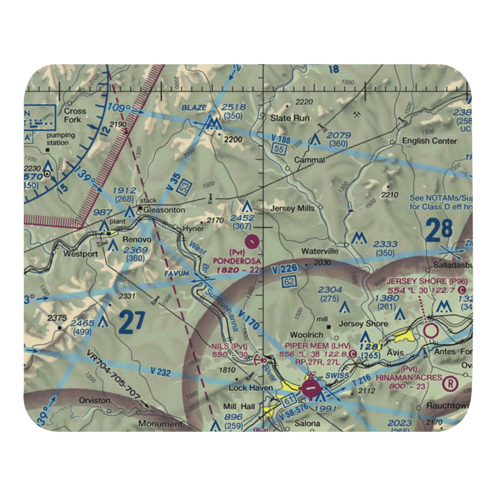 Ponderosa Airport (4PA5) VFR Sectional Mouse Pad 