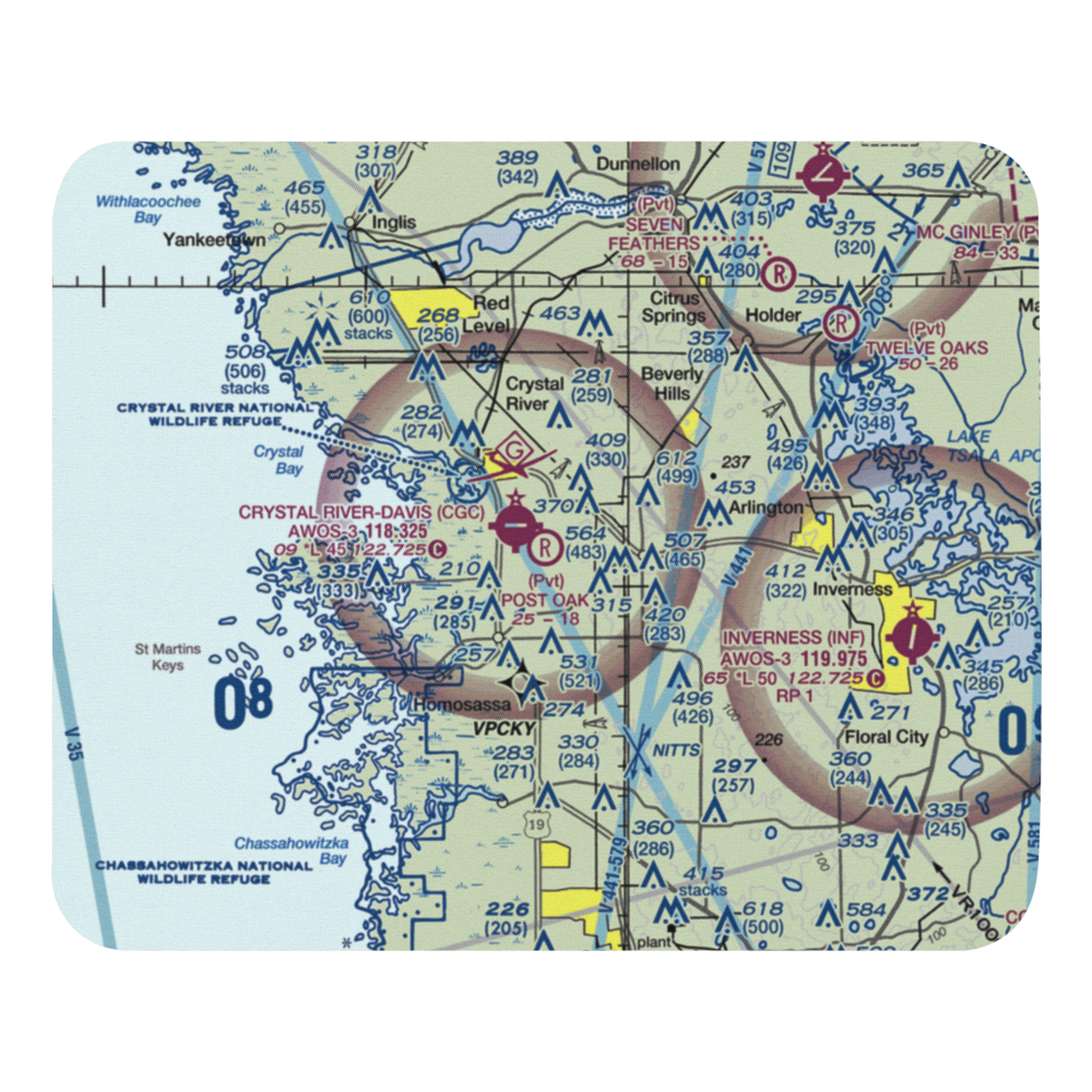 Post Oak Ranch Airport (1FA1) VFR Sectional Mouse Pad 