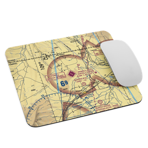 Powell Municipal Airport (POY) VFR Sectional Mouse Pad