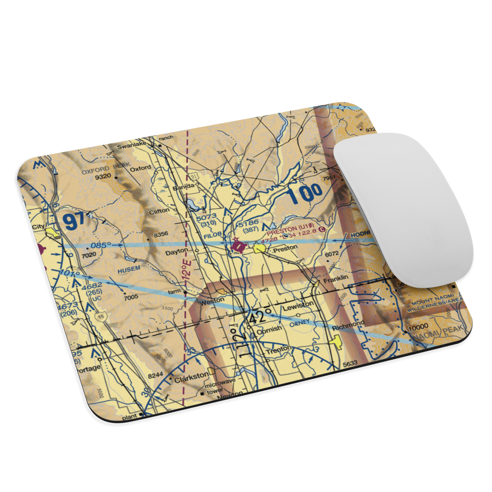 Preston Airport (U10) VFR Sectional Mouse Pad 