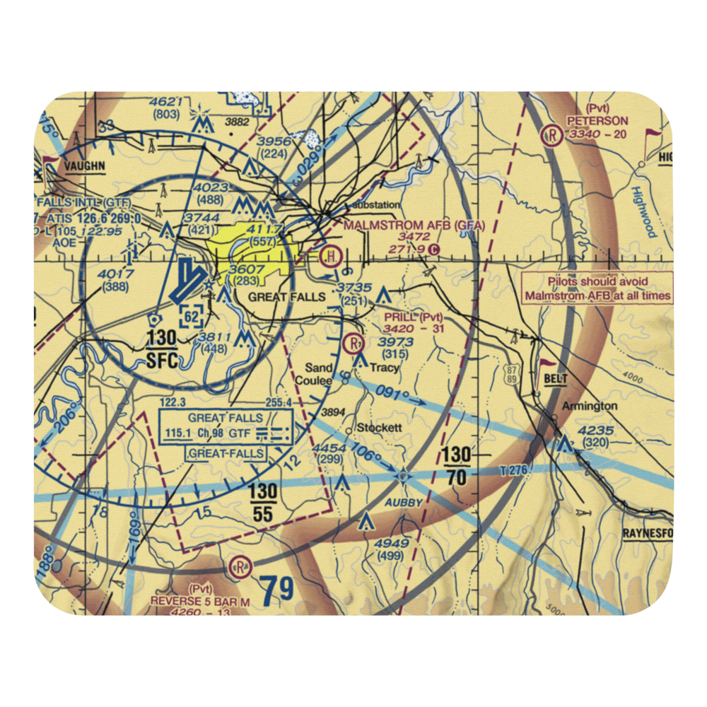 Prill Field (1MT7) VFR Sectional Mouse Pad 