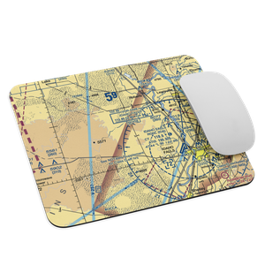 Q.B. One Airport (ID50) VFR Sectional Mouse Pad