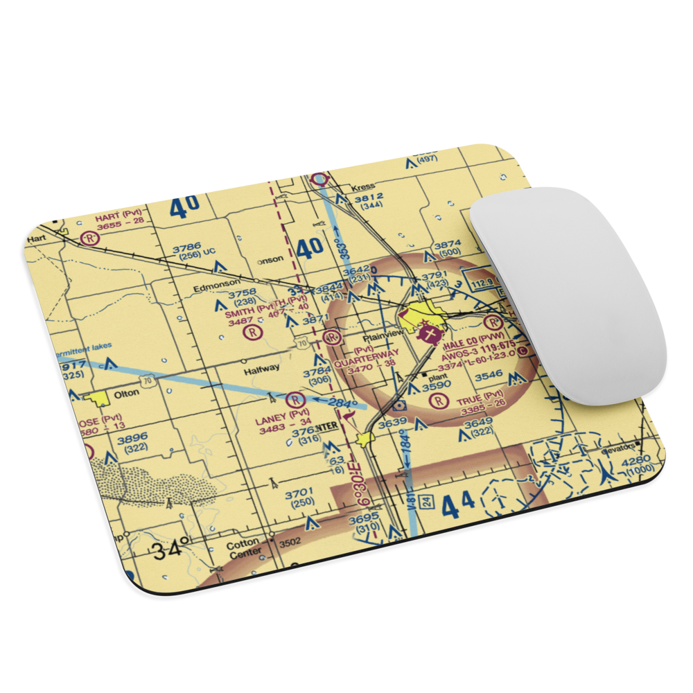 Quarterway Airport (7TA3) VFR Sectional Mouse Pad 