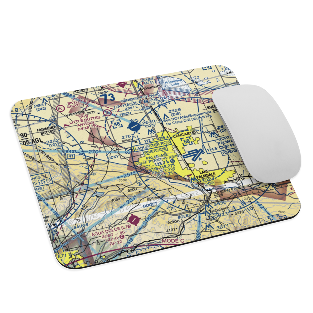 Quartz Hill Airport (RZH) VFR Sectional Mouse Pad 
