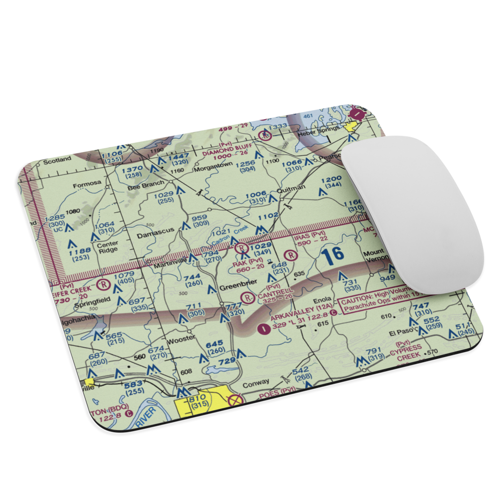 Rak Airport (20AR) VFR Sectional Mouse Pad 