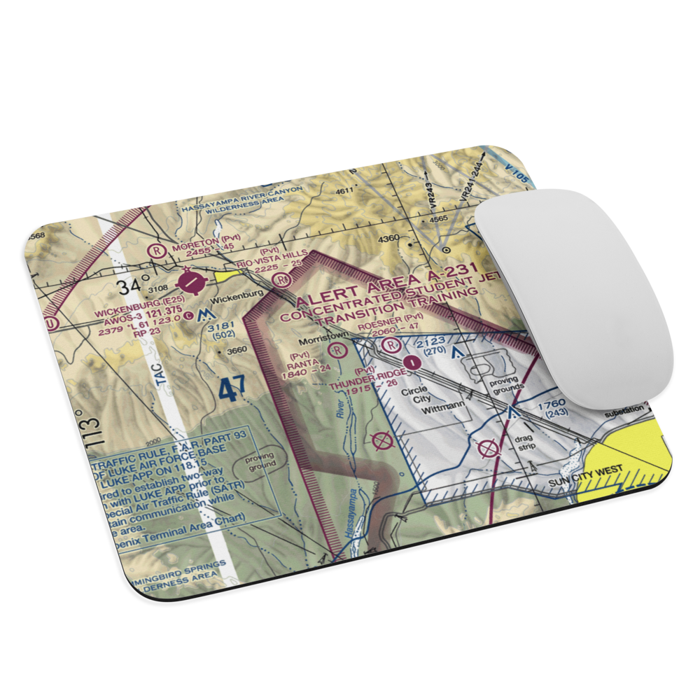 Ranta Strip (12AZ) VFR Sectional Mouse Pad 