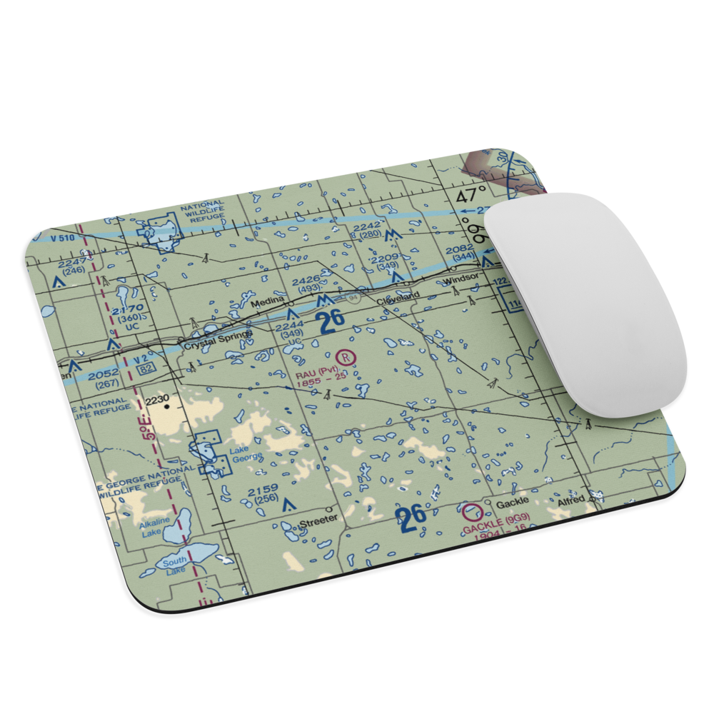 Rau Field (ND40) VFR Sectional Mouse Pad 