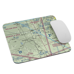 Ray Johnson Inc Airport (MO96) VFR Sectional Mouse Pad