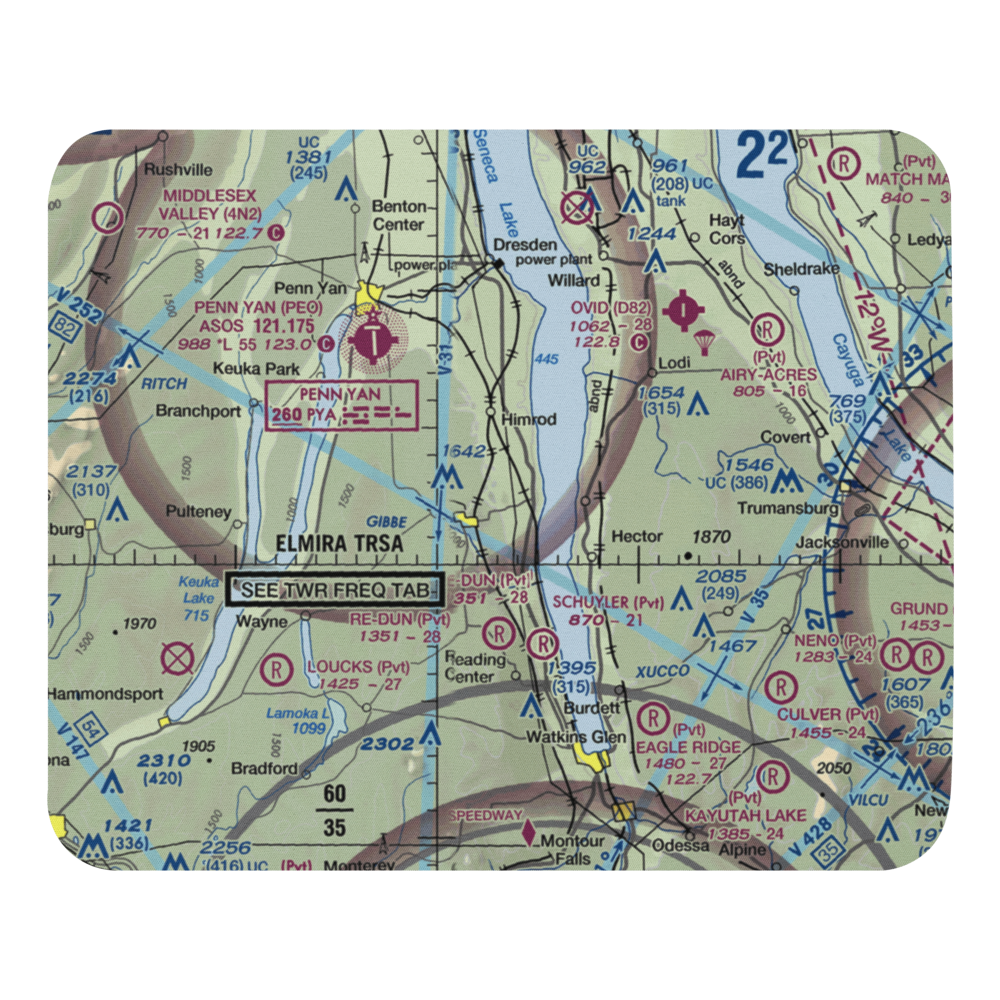 Re-Dun Field (17NK) VFR Sectional Mouse Pad 