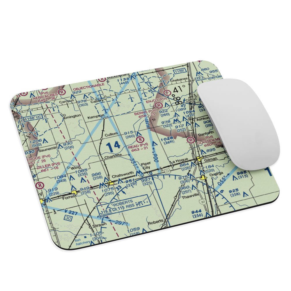 Read Airport (LL46) VFR Sectional Mouse Pad 