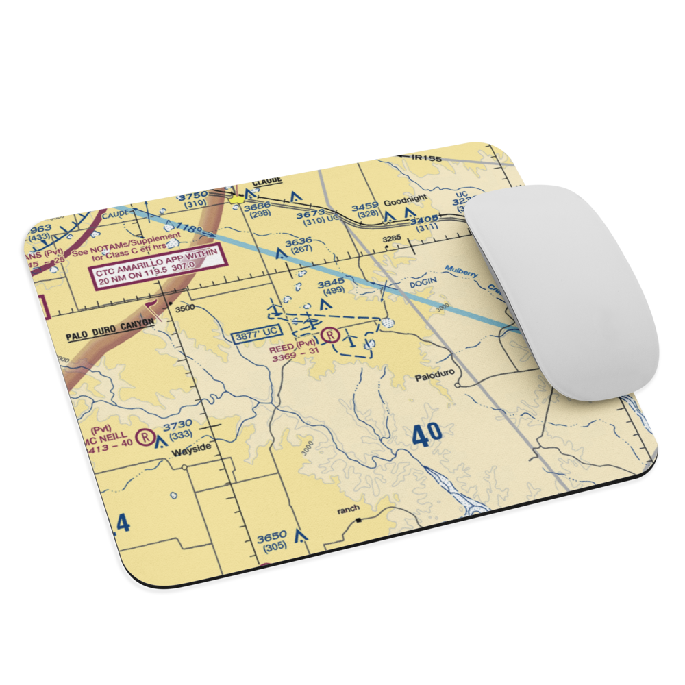 Reed Airport (5TA4) VFR Sectional Mouse Pad 