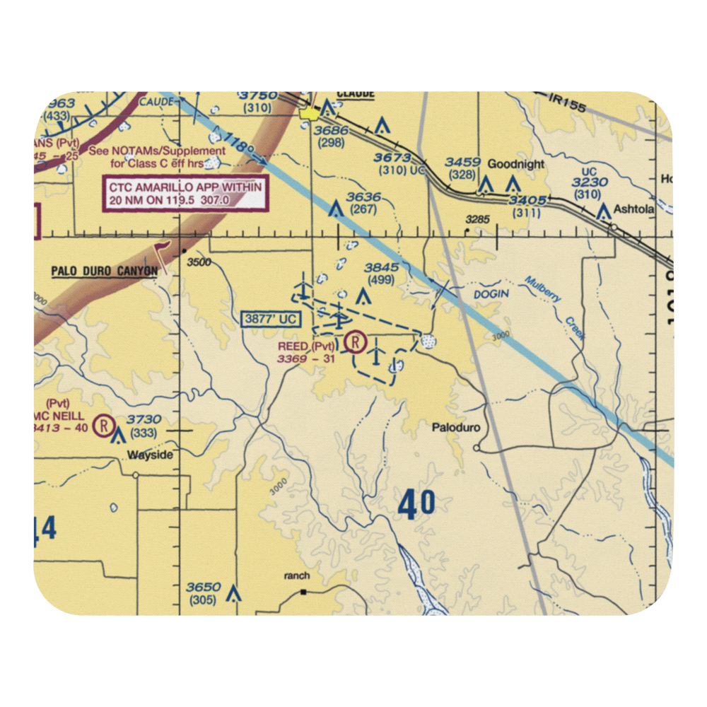 Reed Airport (5TA4) VFR Sectional Mouse Pad 