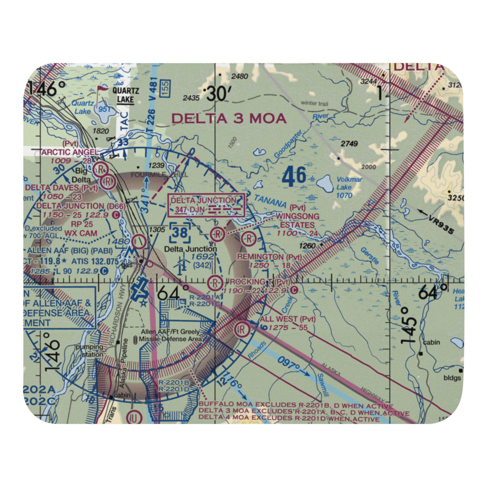 Remington Field (29AK) VFR Sectional Mouse Pad 