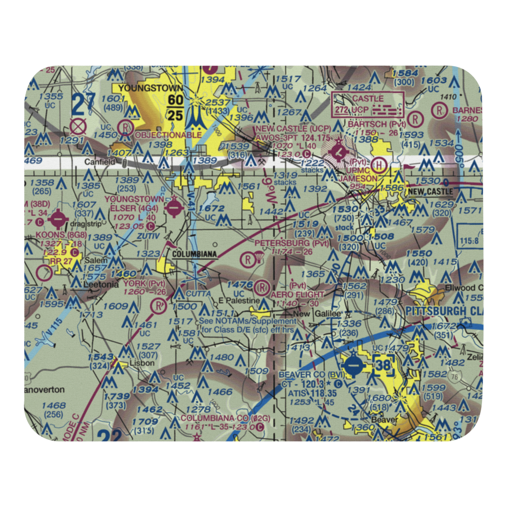 Richey Airport (56OH) VFR Sectional Mouse Pad 