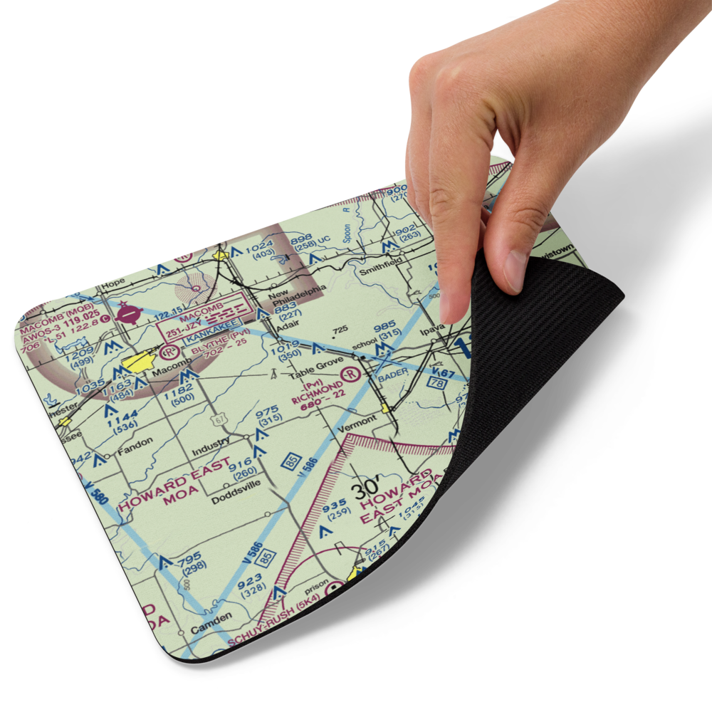 Richmond Airport (IL54) VFR Sectional Mouse Pad 