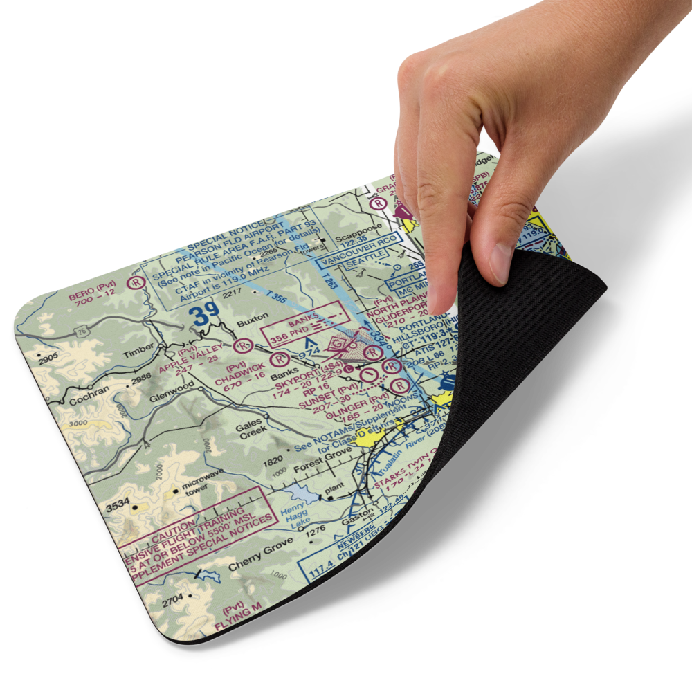 Rieben Airport (OG02) VFR Sectional Mouse Pad 