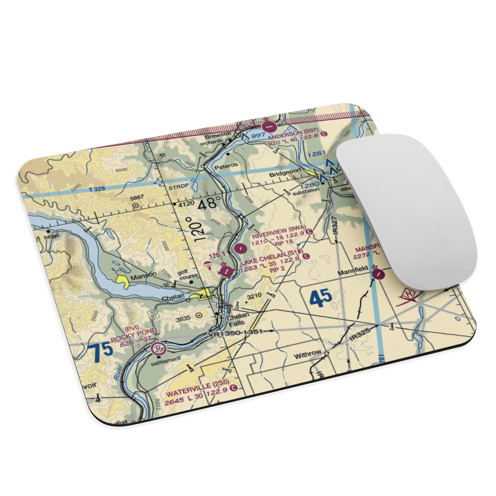 River View Airpark (9WA) VFR Sectional Mouse Pad 