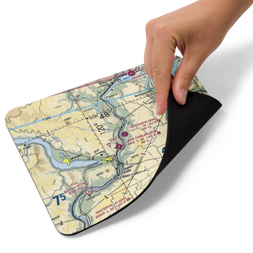 River View Airpark (9WA) VFR Sectional Mouse Pad 