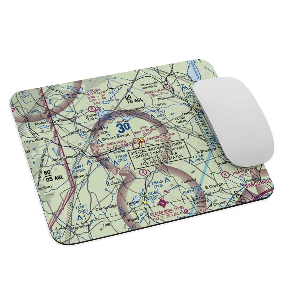 Riverside Seaplane Base (ME85) VFR Sectional Mouse Pad 