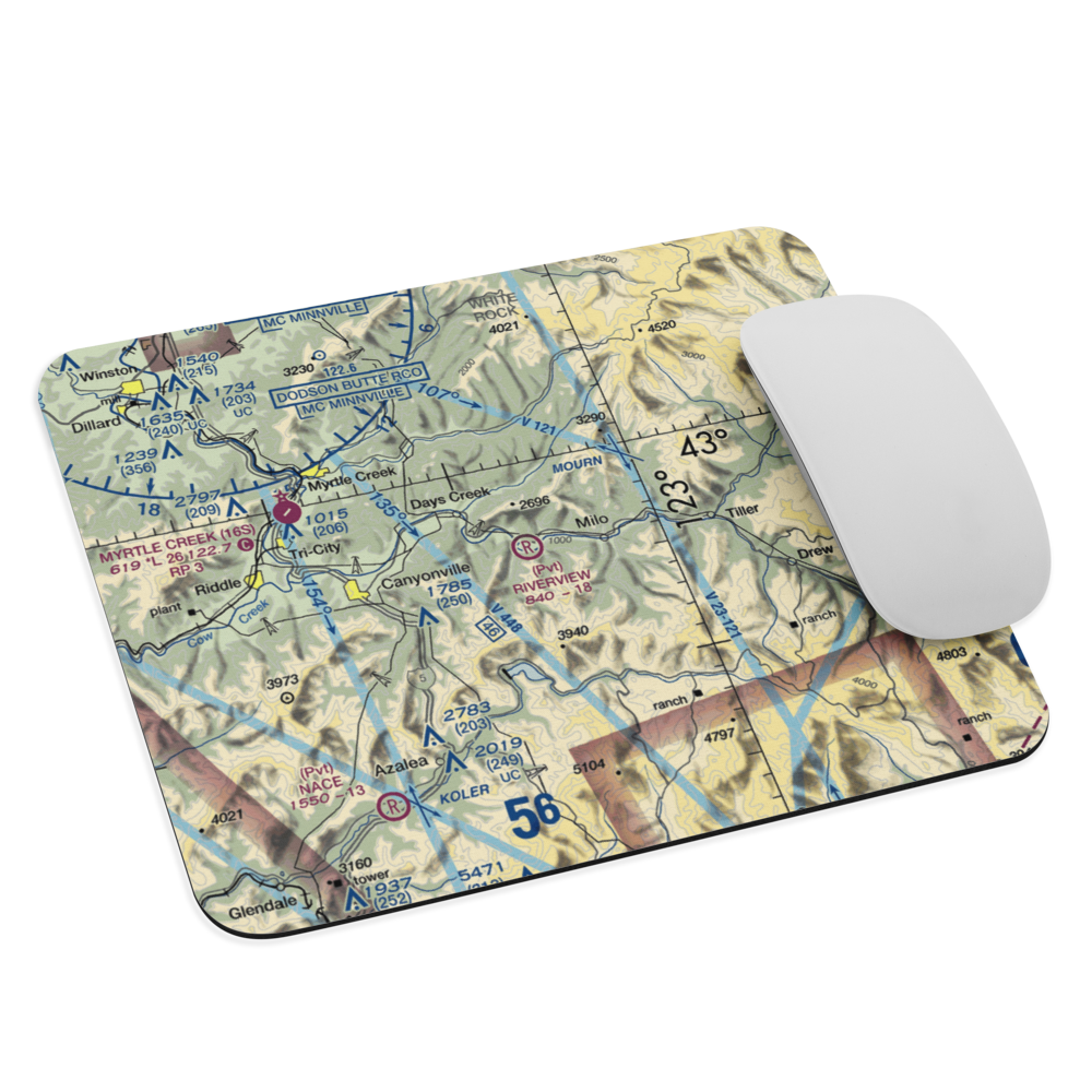 Riverview Ranch Airport (8OR3) VFR Sectional Mouse Pad 