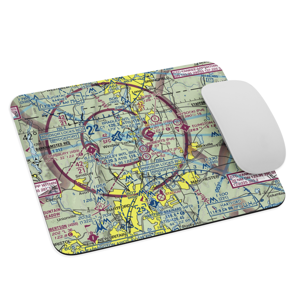 Roberts Farm Airport (CT85) VFR Sectional Mouse Pad 