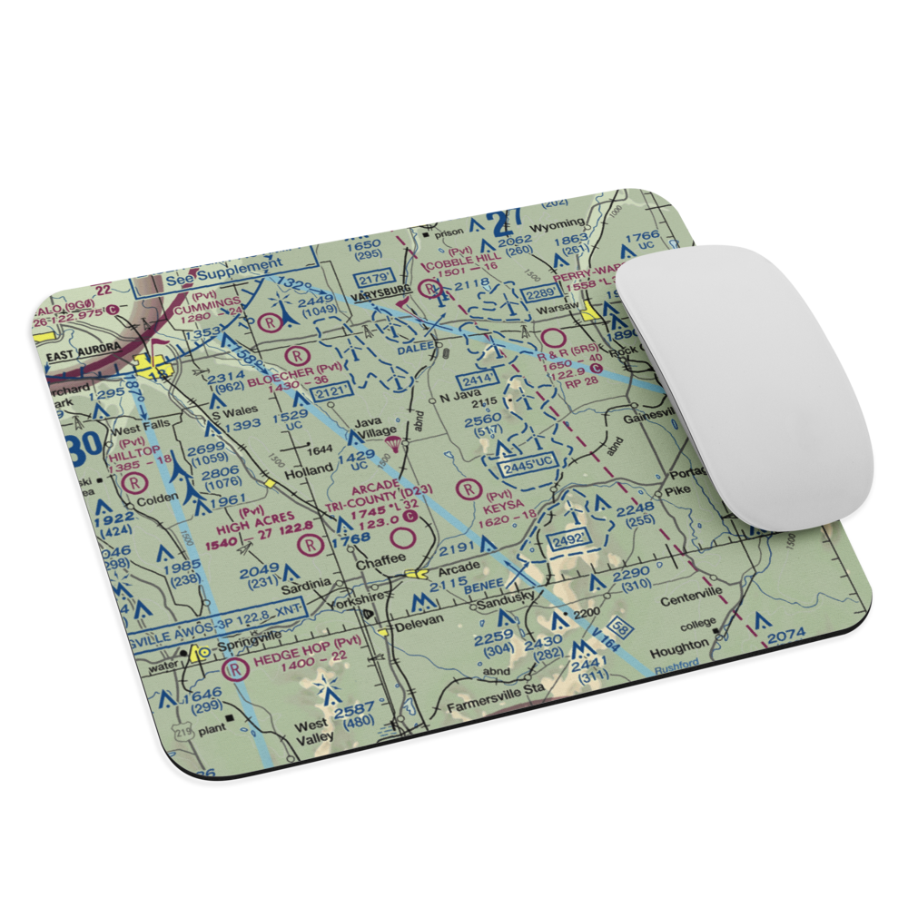 Roberts Roost Airport (NK81) VFR Sectional Mouse Pad 