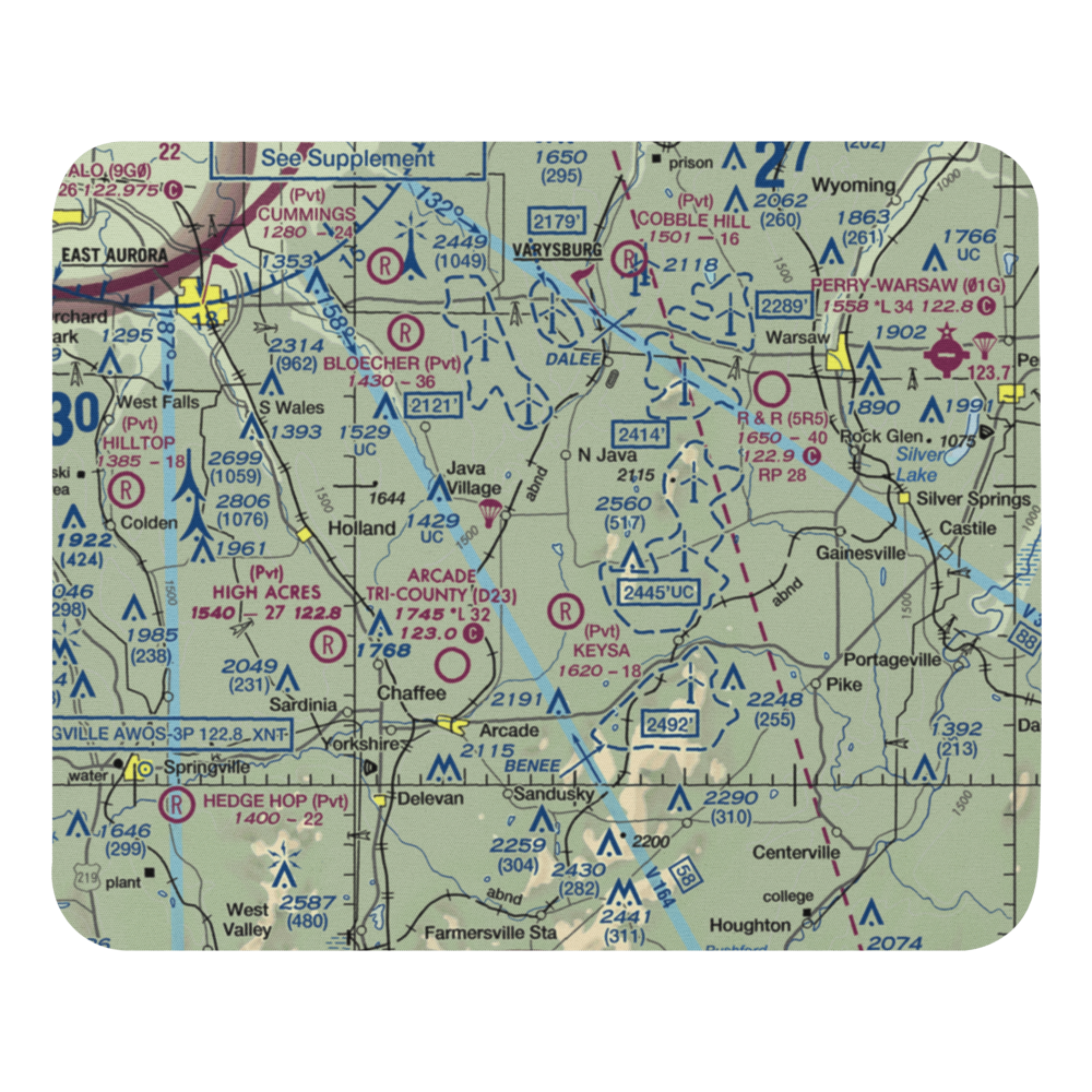 Roberts Roost Airport (NK81) VFR Sectional Mouse Pad 