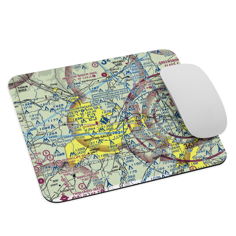 Robertson Field (NC63) VFR Sectional Mouse Pad 